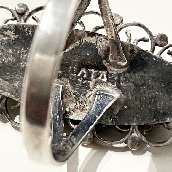 Sterling Silver Abalone Shell Ring - Picture 6 of 6